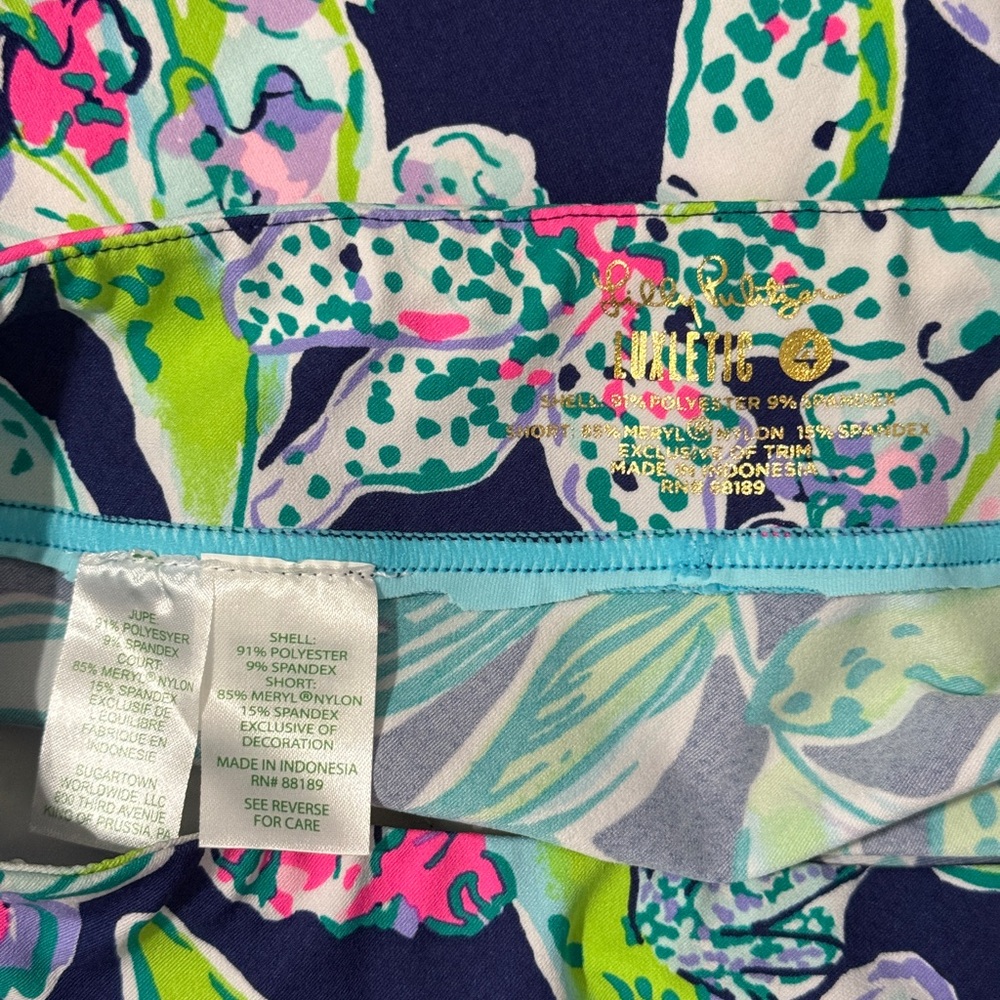 Lilly Pulitzer Skort – UPF 50+ Luxletic Fabric – Size 4 - Picture 3 of 3